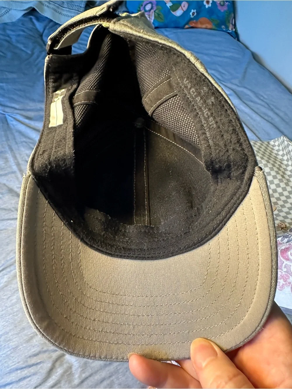 Under Armour Classic Fit Adjustable Baseball Cap Gray with Neon Green Logo